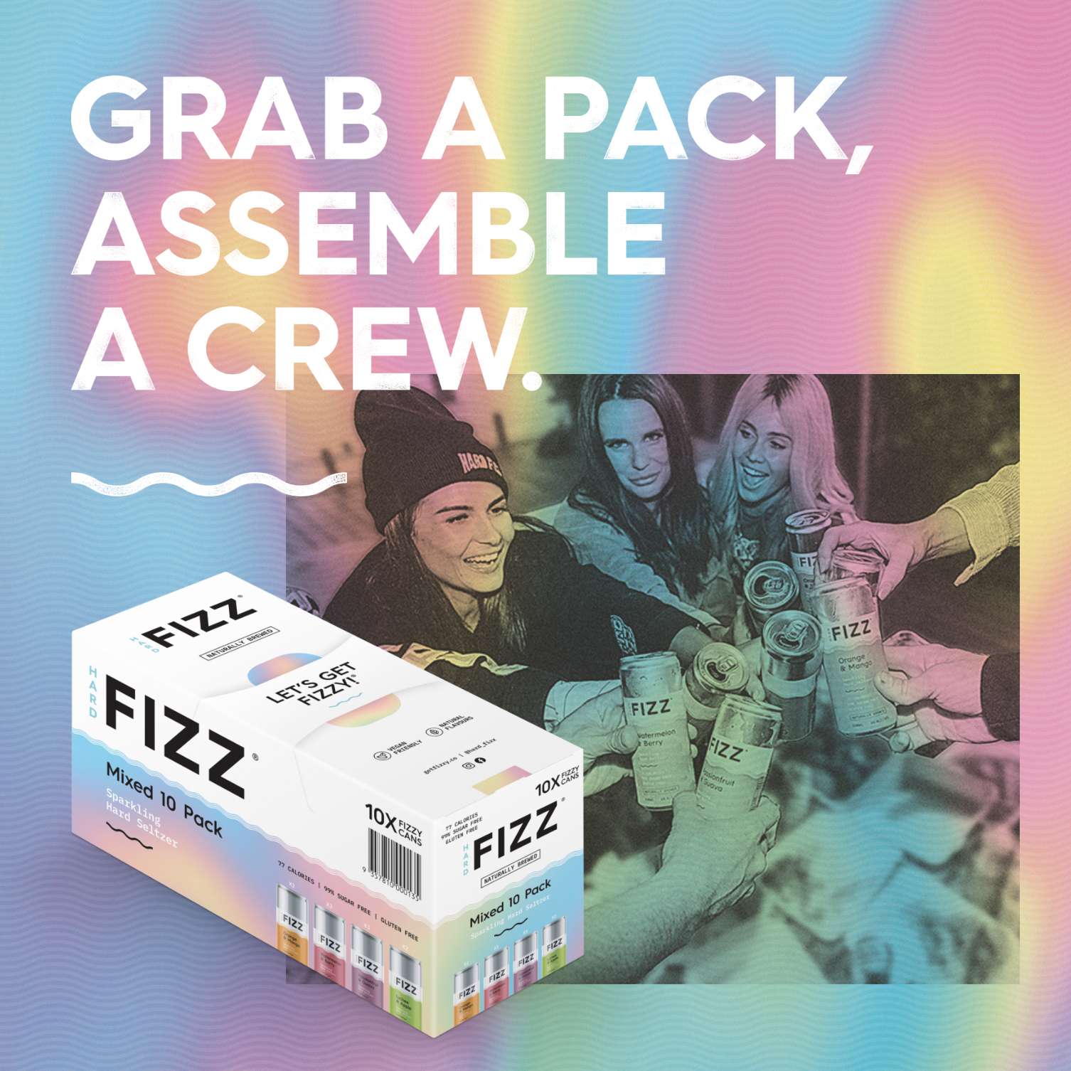 FIZZ Mixed 10 Pack – Hard Fizz Sparkling Hard Seltzer