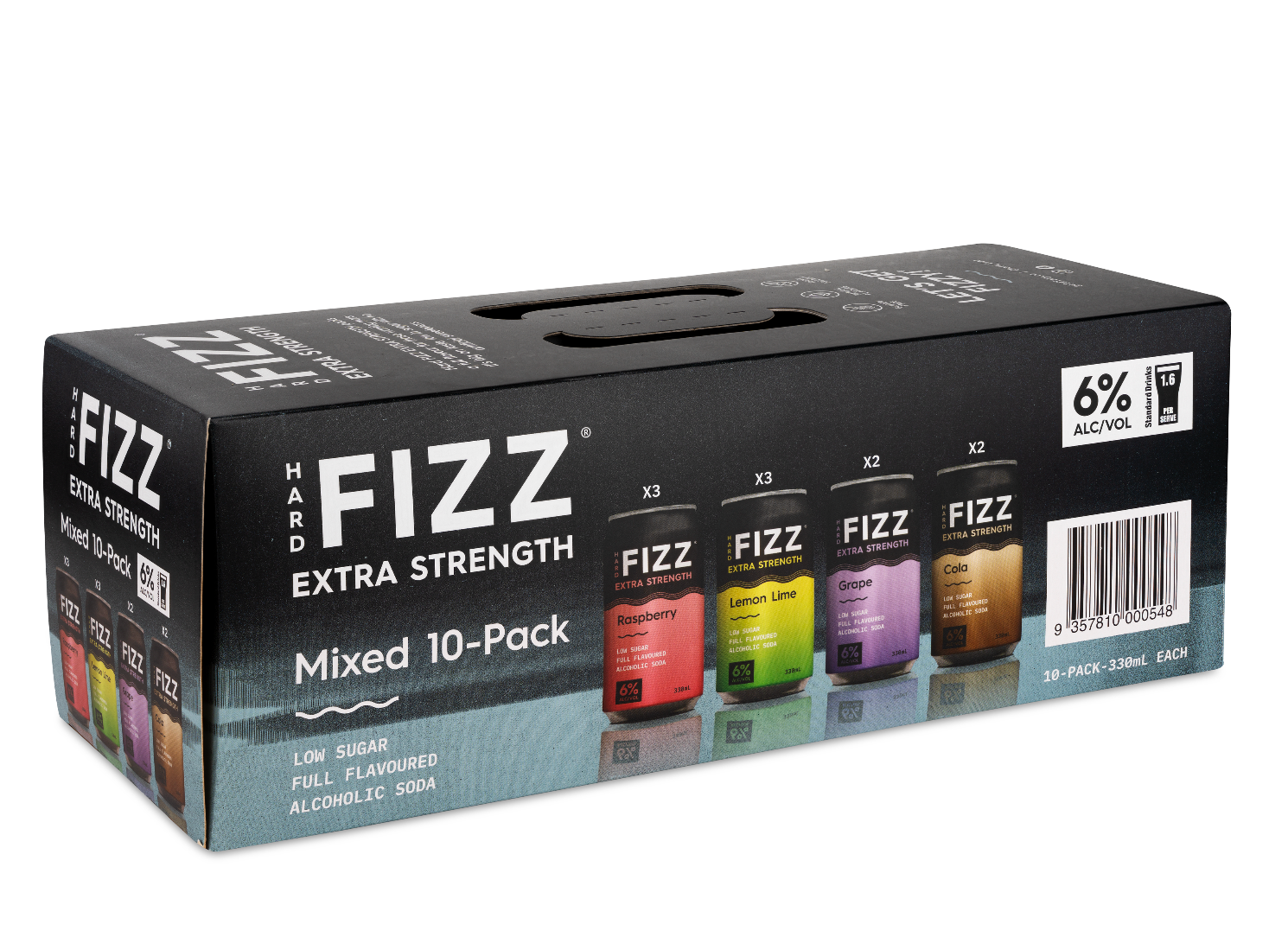 Extra Strength Hard Fizz 10pk's - Carton of 3